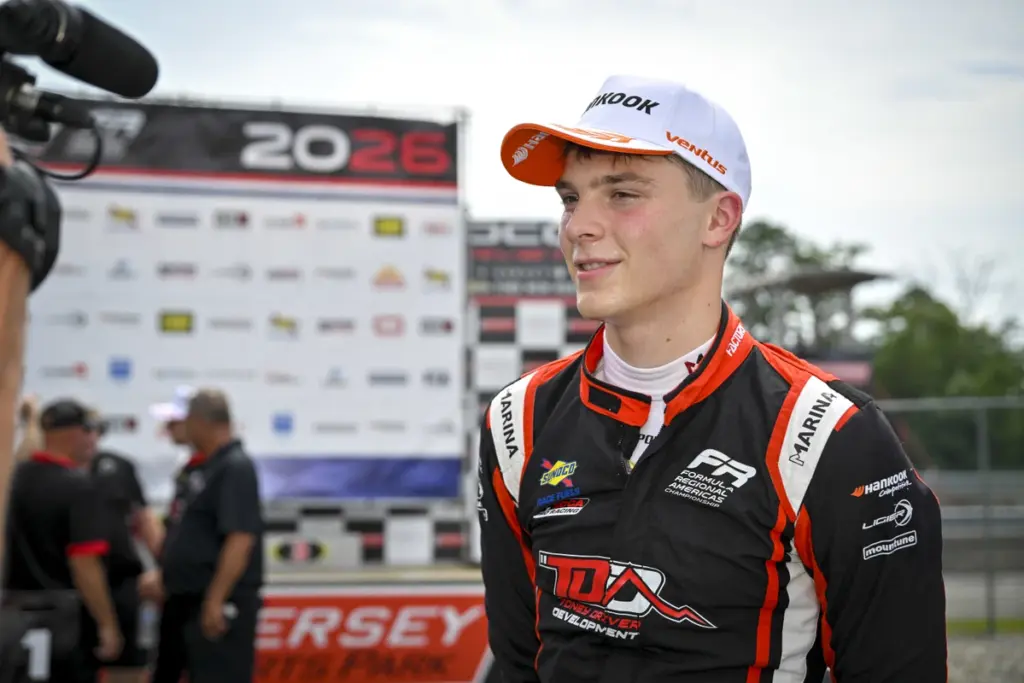 Powers, Shipman and Papasavvas share the 2026 FRAC wins at NJMP as Papasavvas recovers from Race 1 retirement to win the finale.