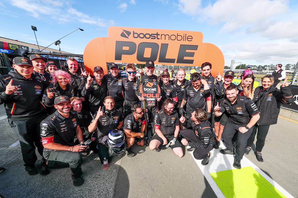 Matt Payne secures pole position in Race 13 Qualifying at Christchurch in the 2026 Supercars Championship.