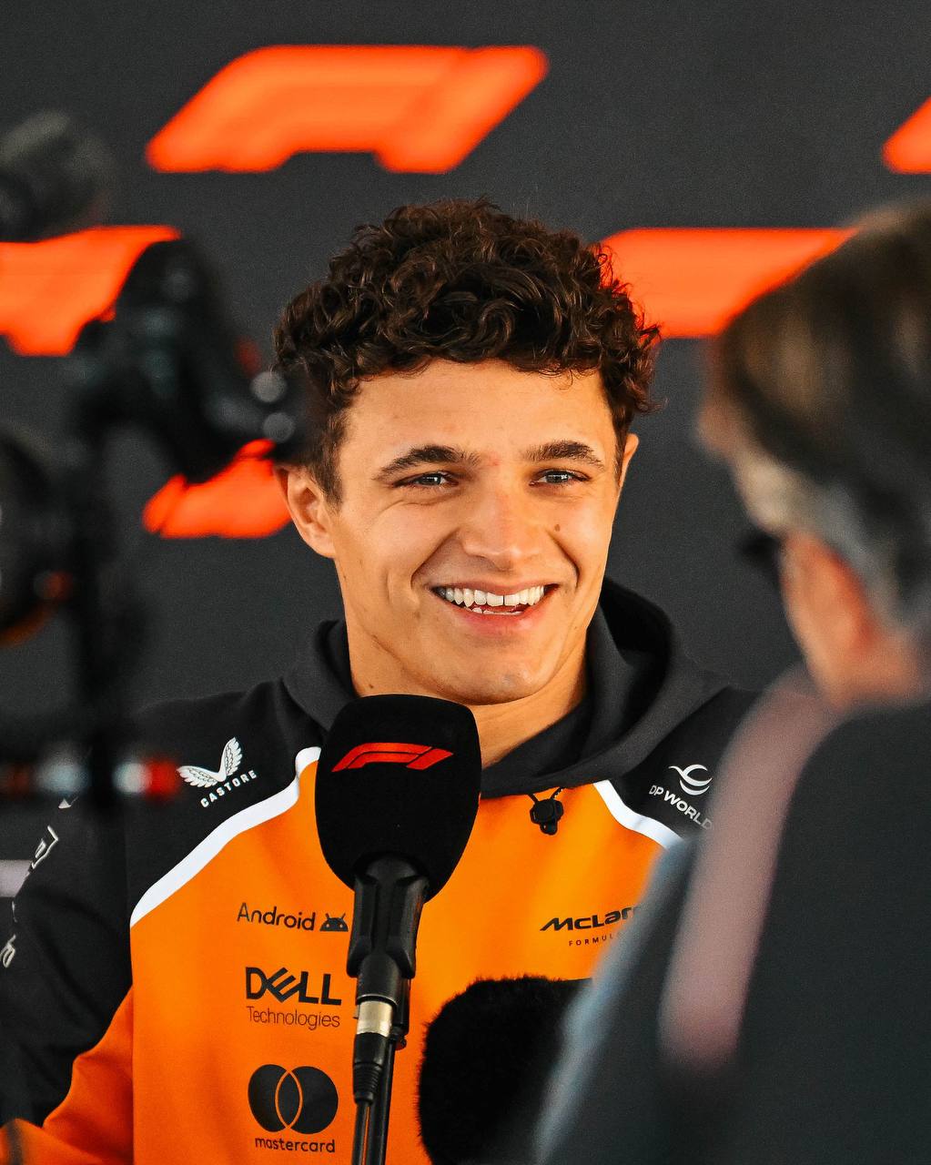 McLaren Racing's Lando Norris during the 2025 F1 Qatar GP.