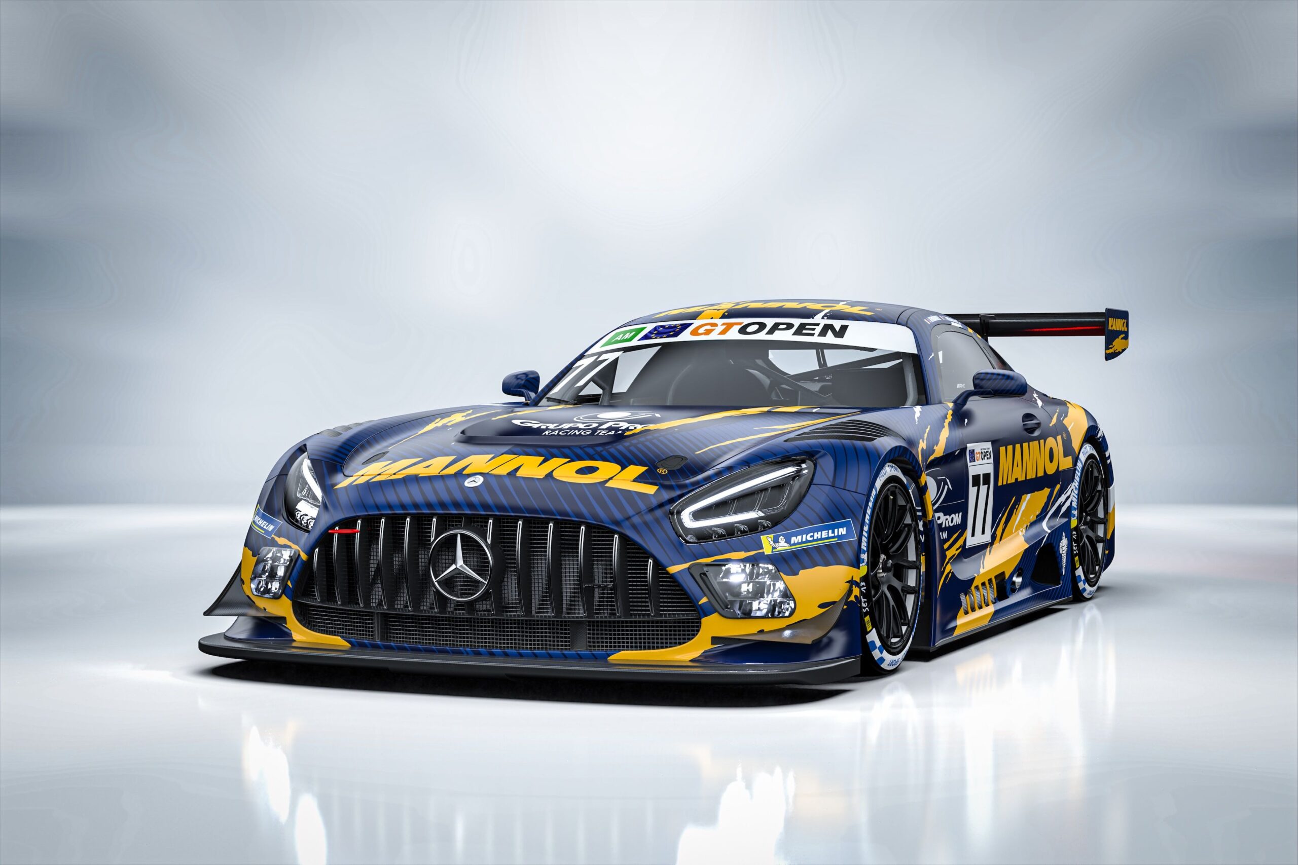 Grupo Prom Racing returns to International GT Open with Hernández driving Mercedes AMG GT3 in new MANNOL livery.