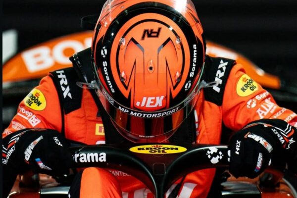 MP Motorsport's Richard Verschoor getting in his car to compete in the Saudi Arabian GP