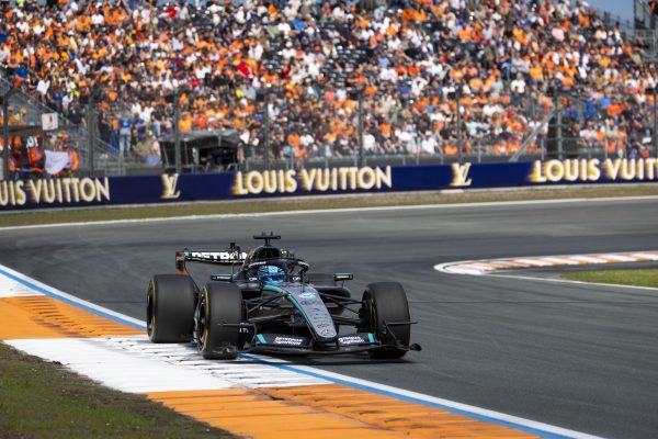 F1 | 2026 Dutch GP | Sprint Qualifying | Russell claims pole ahead of Norris and Leclerc at Zandvoort George Russell took Sprint pole during 2026 F1 Dutch GP Sprint Qualifying, beating Lando Norris by 0.041 seconds with Leclerc, Piastri, and Antonelli completing a tightly-packed top five.