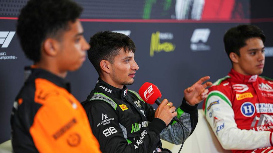 F3 Top 3 Qualifying finishers at the 2025 F3 Monza Round