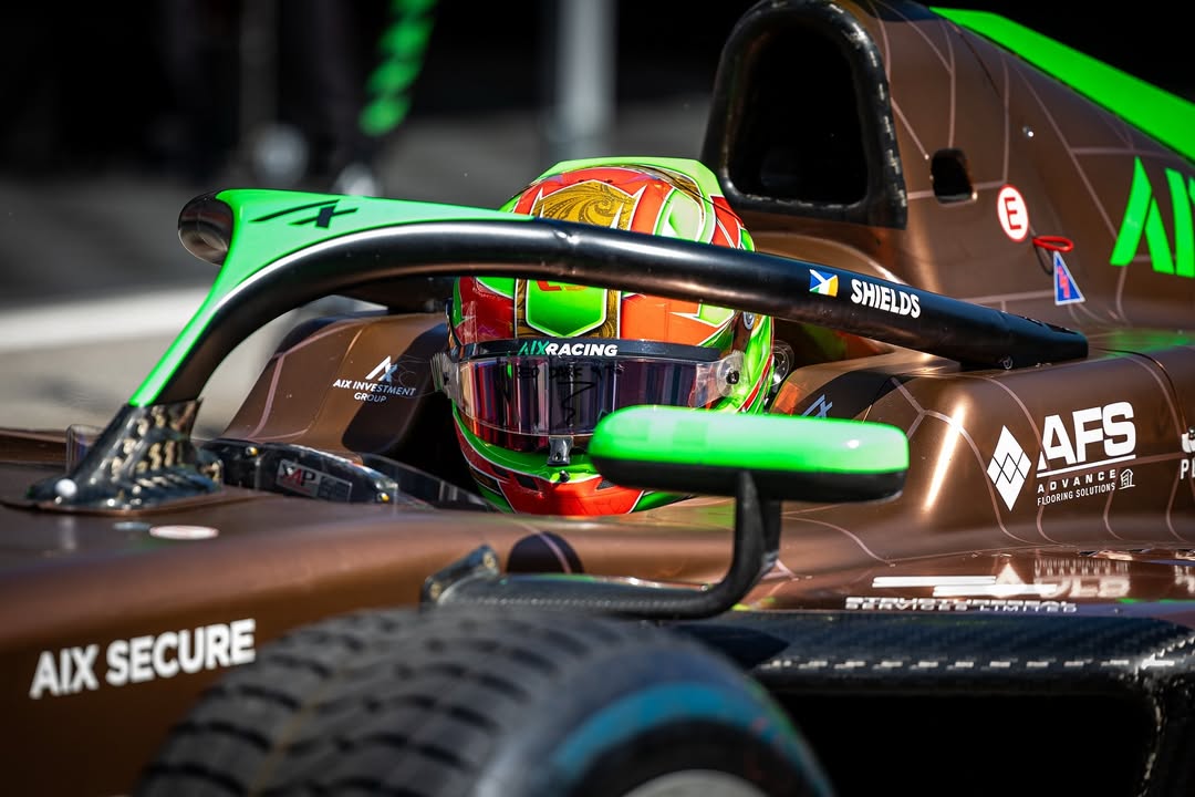 Cian Shields driving for AIX Racing in Formula 2