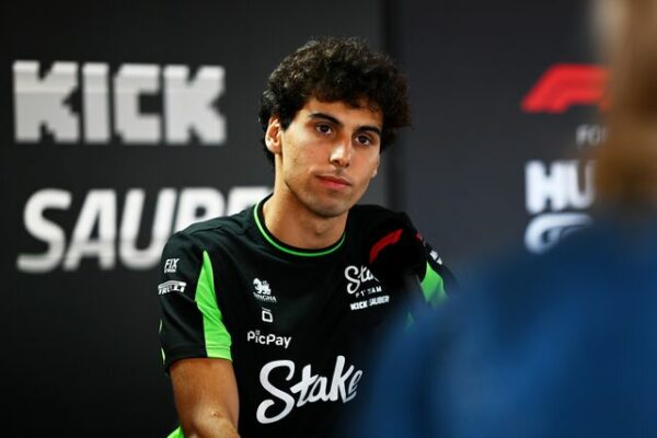 Sauber driver Gabriel Bortoleto ahead of the F1 Hungarian GP