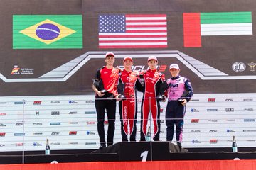 James Egozi wins 2026 Eurocup-3 Race 2 at Portimão ahead of Dall’Agnol and Al Azhari after Safety Cars and penalties.