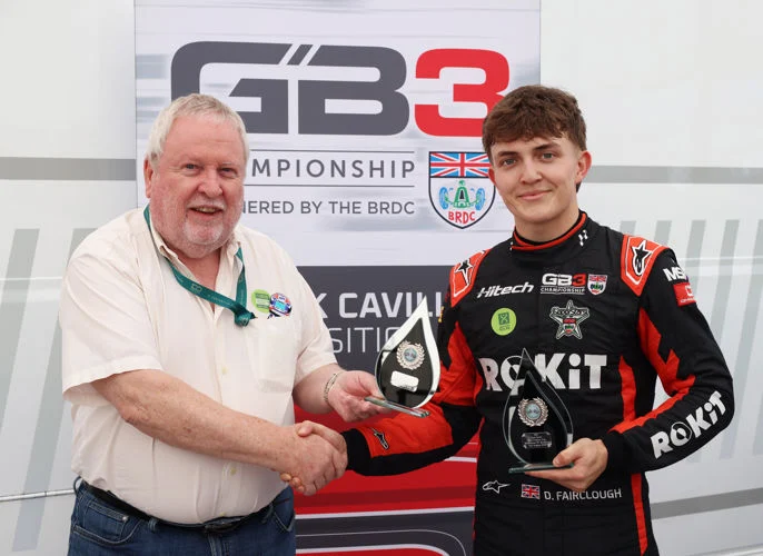 Deagen Fairclough claims two GB3 poles at Silverstone, joins the Jack Cavill Pole Position Cup battle and converts both into wins.