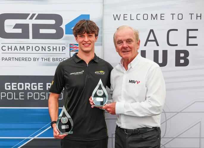 Fred Green clinches the 2026 GB4 George Russell Pole Position Cup after Yani Stevenheydens sweeps both Donington poles.