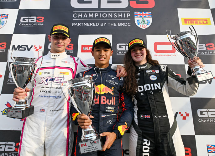 Race 3 Podium, 2025 GB3 Brands Hatch