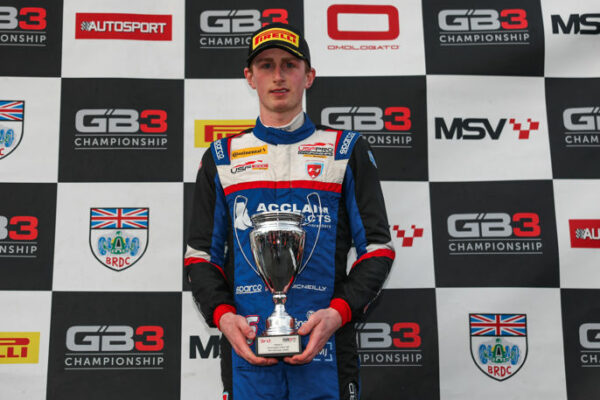 McNeilly shines on GB3 debut with podium in 2025 Donington Park Race 3 Liam McNeilly, Fortec Motorsport, P3, Race 3, 2025 GB3 Donington Park