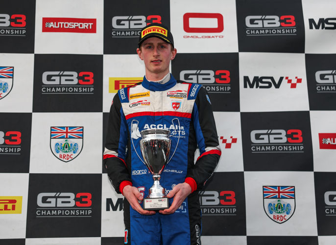 Liam McNeilly, Fortec Motorsport, P3, Race 3, 2025 GB3 Donington Park
