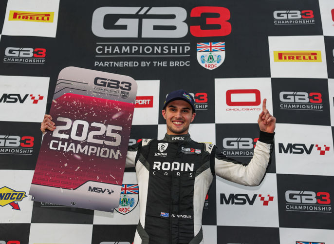 Alex Ninovic, Rodin Motorsport, 2025 GB3 Title, claimed at Donington Park