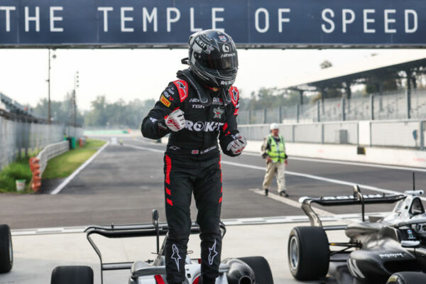 Deagen Fairclough, Hitech TGR, celebrates first victory of 2025 GB3 season after chaotic Race 2 at Monza