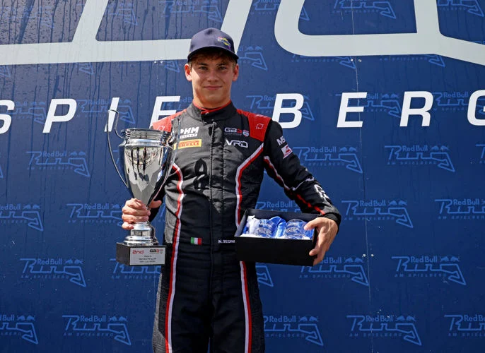 Bedrin claims his third straight Sunoco Fastest Driver award after setting the quickest race lap of the 2026 GB3 Red Bull Ring weekend.