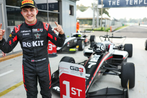 Deagen Fairclough, Hitech TGR, wins Race 2 of 2025 GB3 Monza round