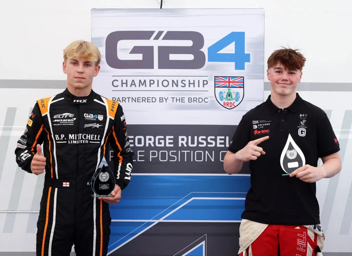 Thomas Ingram Hill and Fred Green discuss their Silverstone GB4 poles after topping the Race 1 and Race 2 Qualifying orders today.