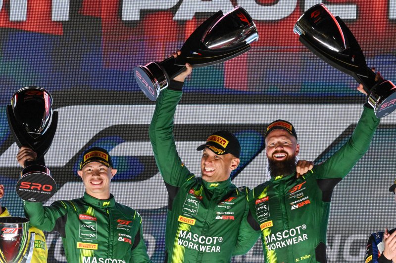 Comtoyou Aston Martin snatched victory in GTWC Europe Paul Ricard race after a late Safety Car denied Mercedes-AMG a dominant win.
