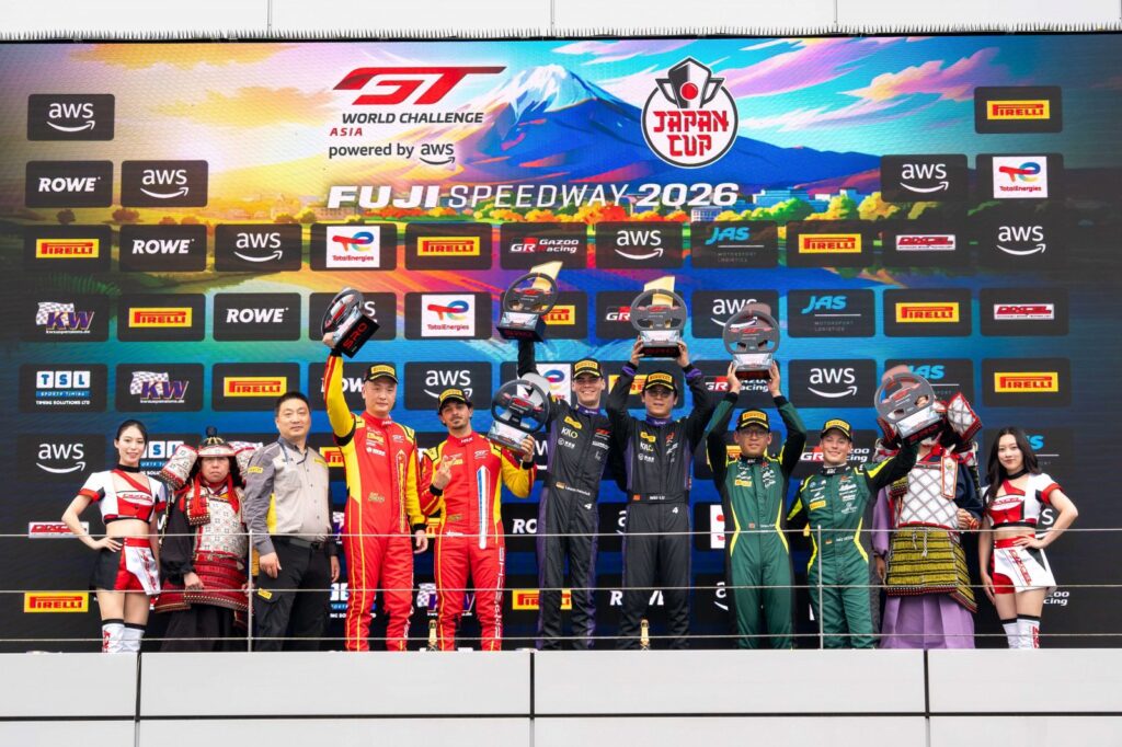 Harmony and Origine share Fuji wins as Lu Wei cuts the 2026 GTWC Asia lead to four points and secures his record eighth series victory.