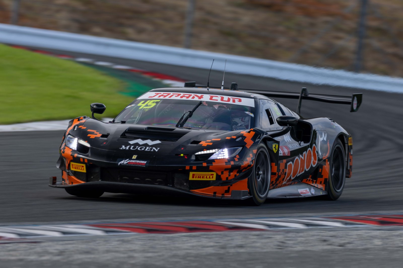 Ponos Racing fields Makino, Nonaka and Shinohara in an all-pro Ferrari at Suzuka, targeting victory in the penultimate IGTC round.