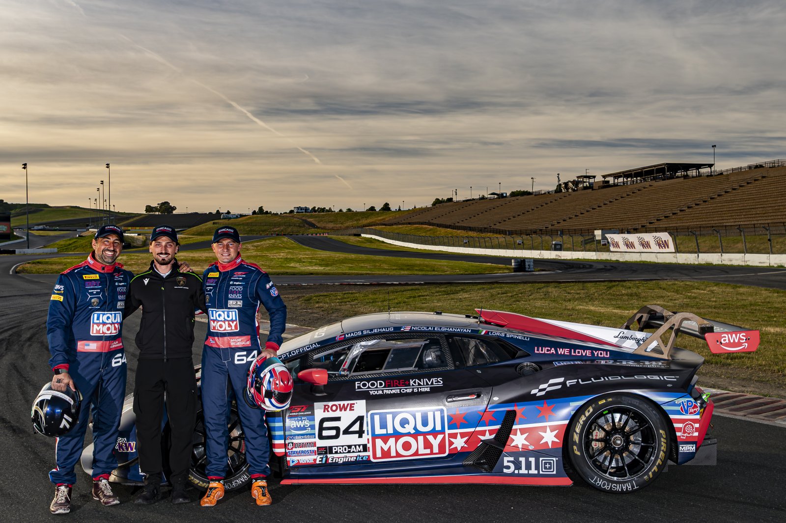 Lamborghini factory driver Loris Spinelli joins Siljehaug and Elghanayan in Chicago Performance’s Pro-Am line-up for the Indianapolis 8 Hour.