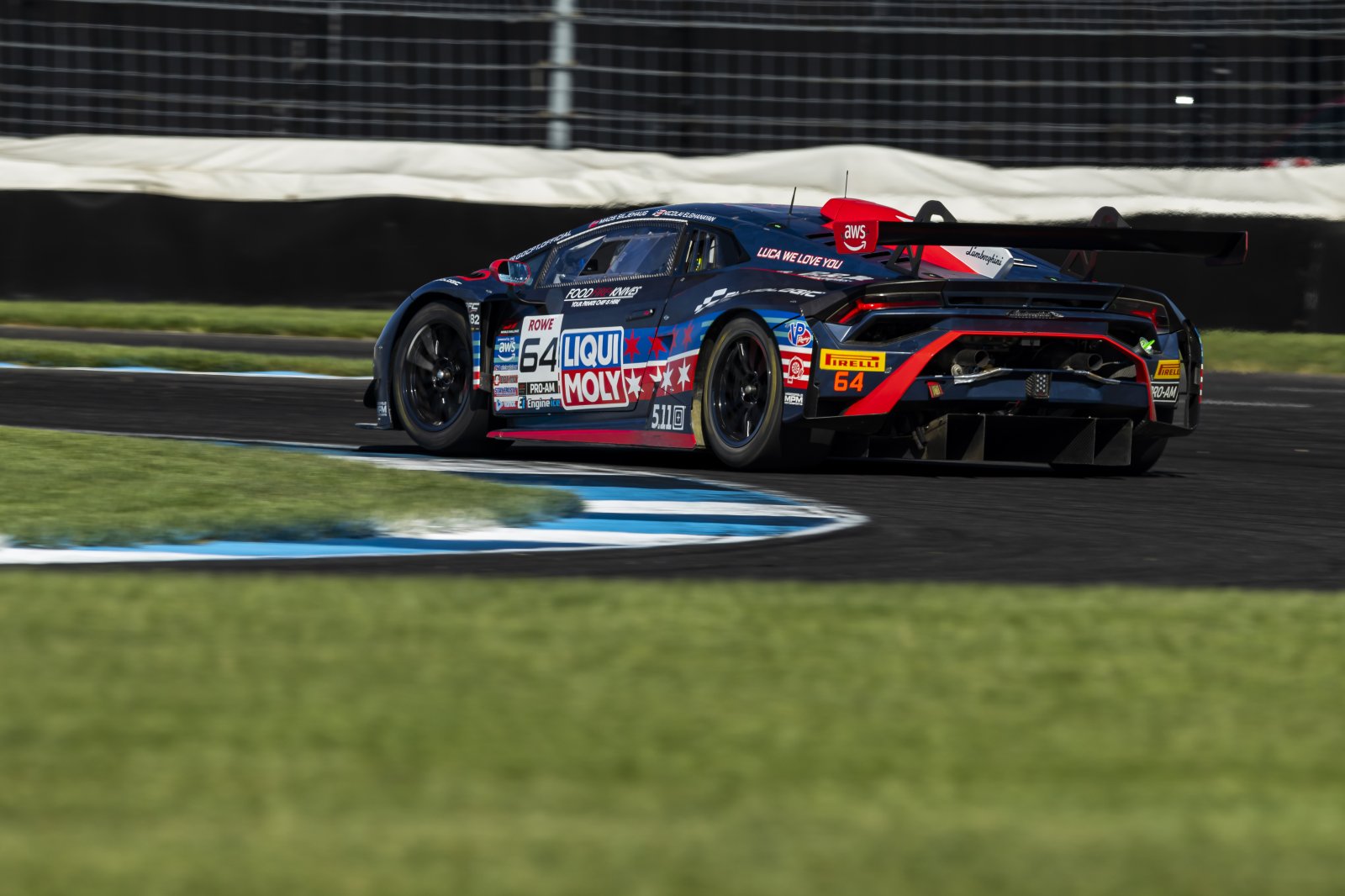 Loris Spinelli keeps Chicago Performance’s Lamborghini fastest in Indianapolis Pre-Qualifying, leading Chris Mies by 0.119s.