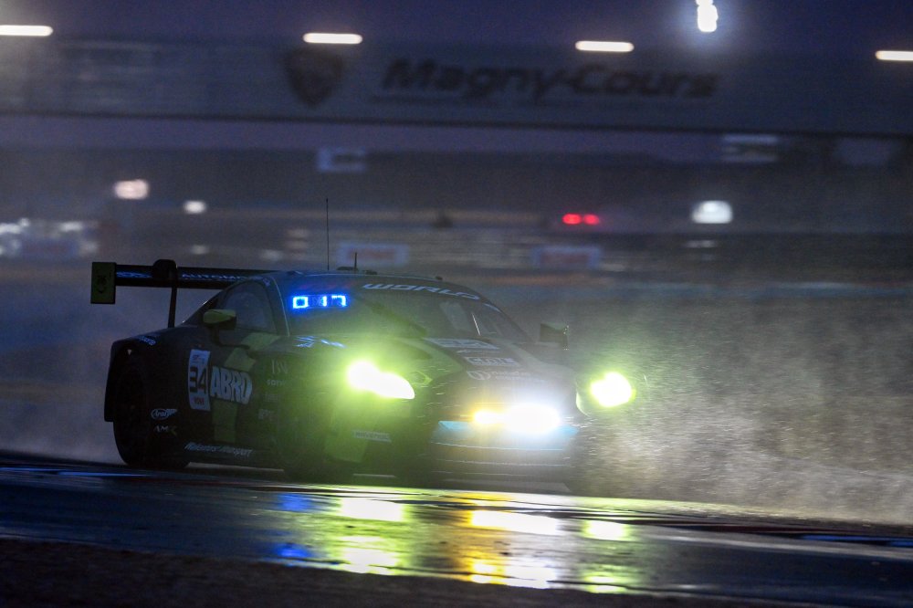 Jamie Day tops 2026 GTWC Europe Sprint Cup Magny-Cours FP2 for Walkenhorst as rain stops the wet session early.