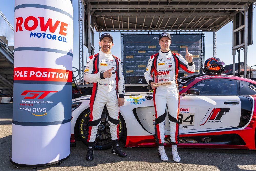 JMF Motorsports wins GTWC America opener at Sonoma as GMG Racing storms to Pro-Am victory in new three-hour format.