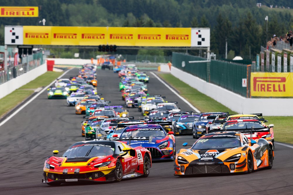 Nicklas Nielsen leads 2026 24H Spa after a chaotic first hour, while Fleming holds second and the multi-car Pouhon crash claims three cars.