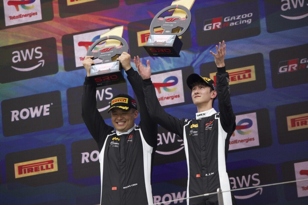 Harmony and Origine share Fuji wins as Lu Wei cuts the 2026 GTWC Asia lead to four points and secures his record eighth series victory.