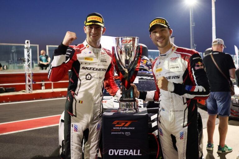 Charles Weerts and Kelvin van der Linde claimed a commanding GTWC Europe Race 1 victory at Misano for Team WRT