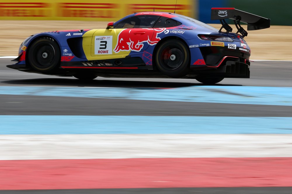 Jules Gounon leads a Mercedes-AMG one-two-three in 2026 GTWC Europe Magny-Cours FP1, as Dienst, Magnus and Montenegro top their classes.
