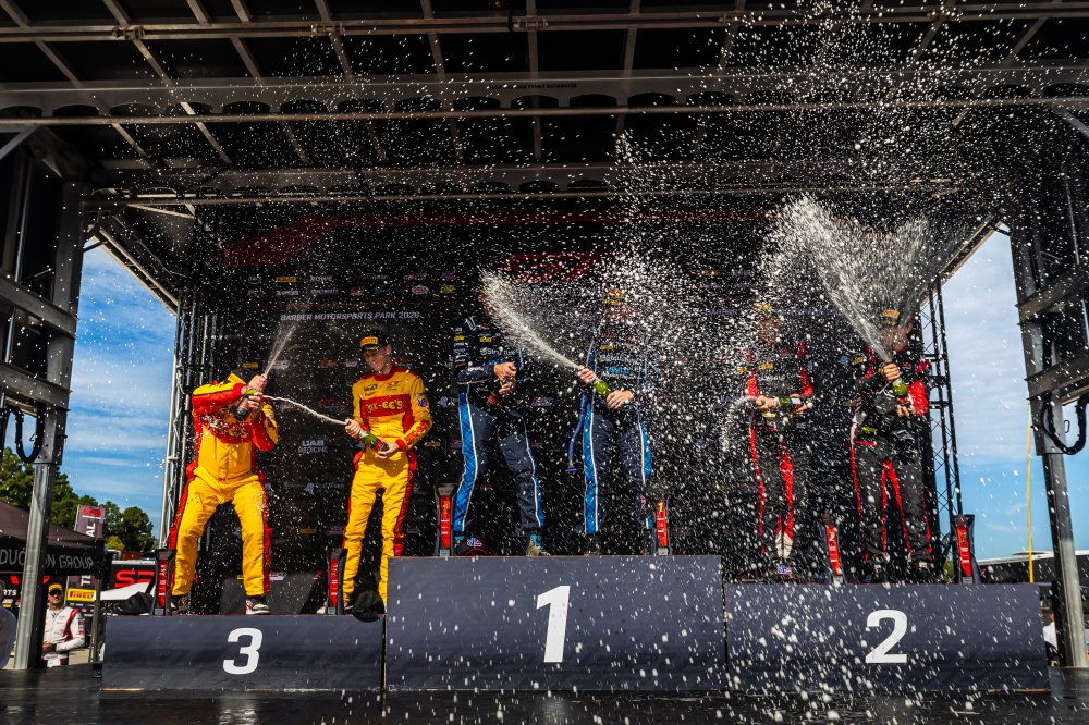 JMF extends its Pro lead after Barber, GMG retakes Pro-Am and Mercedes-AMG stays ahead before the GTWC America Indianapolis finale.