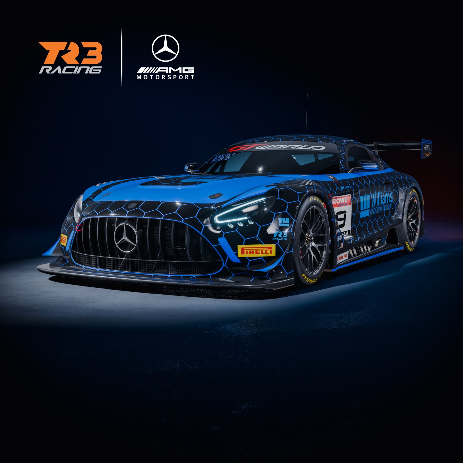 TR3 Racing returns to GT World Challenge (GTWC) America in 2026 with Williams and Bamber in its Pro-Am Mercedes-AMG GT3.