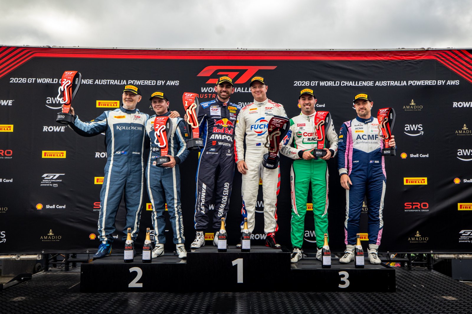 Broc Feeney and Brad Schumacher clinch victory in the 2026 GT World Challenge (GTWC) Australia opener at Phillip Island.