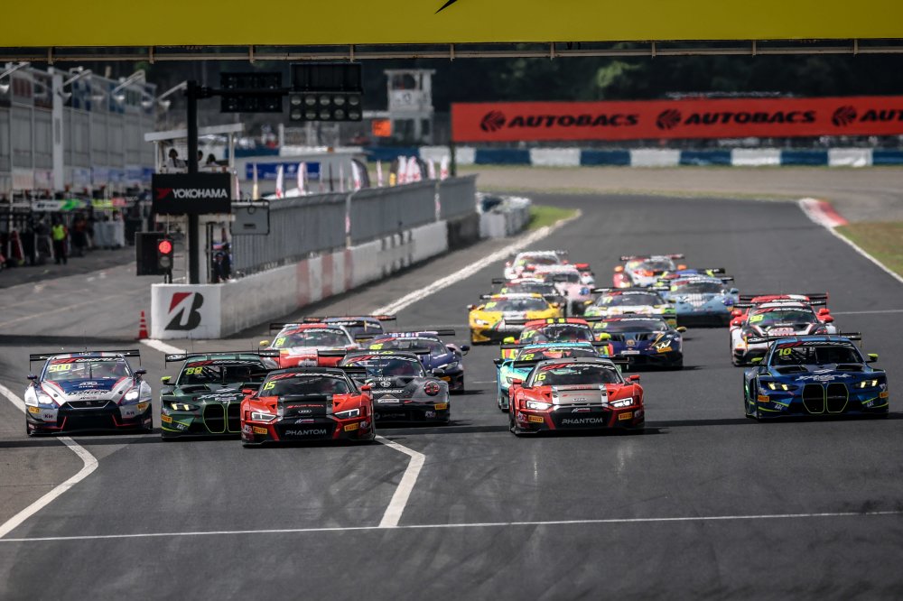 Audi sweeps both GTWC Asia races at Okayama as Lu Wei turns a four-point deficit into a 22-point championship advantage.
