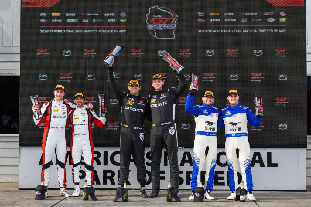 Turner Motorsport wins GTWC America at Road America as TR3 Racing takes Pro-Am honours and Scuderia Corsa claims Am victory.