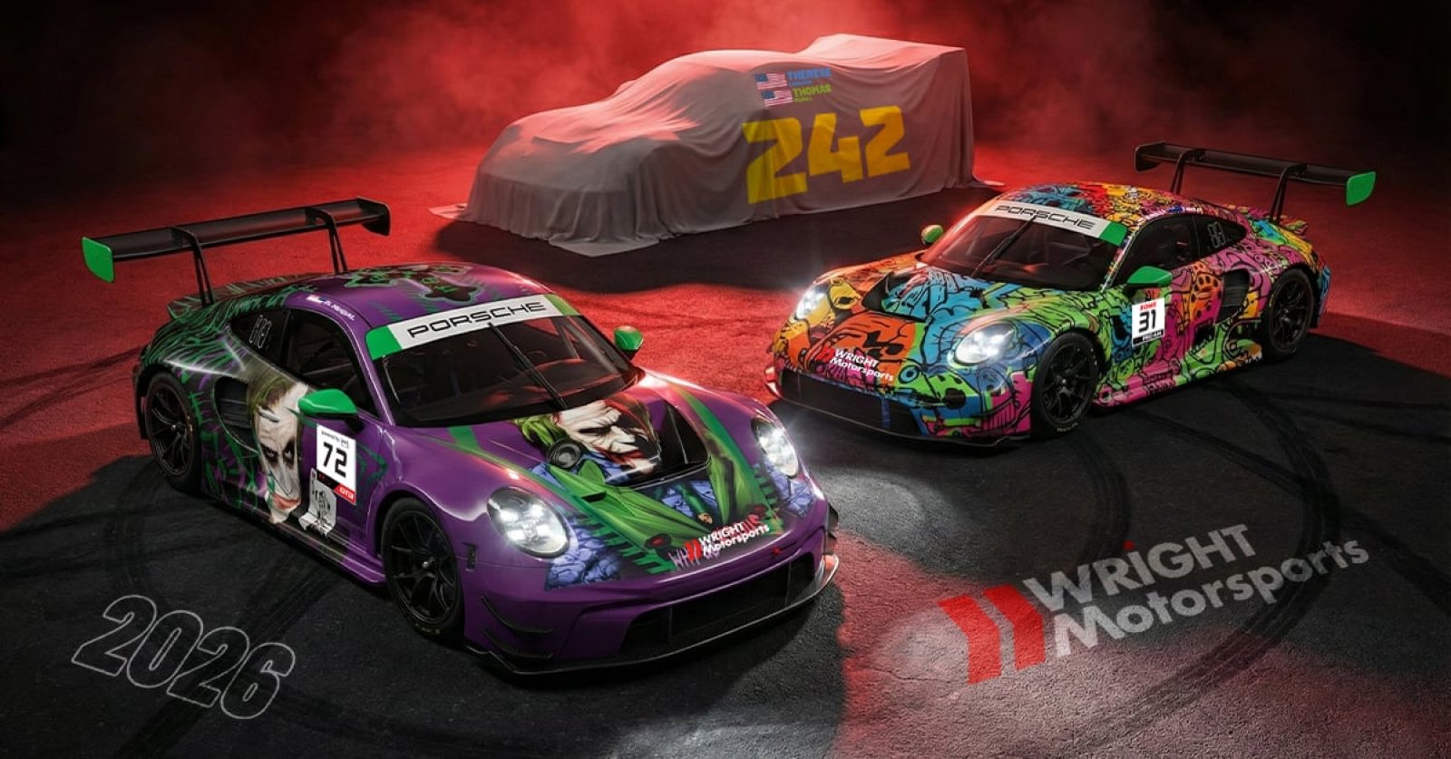 Wright Motorsports launches three-car Porsche 911 GT3 R programme for 2026 SRO America season.