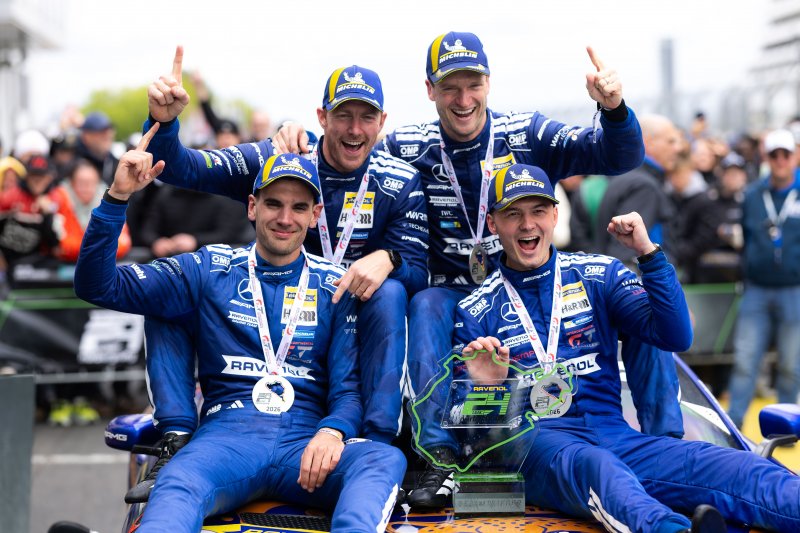 Winward Mercedes wins Nürburgring 24 Hours after late driveshaft failure denies Verstappen Racing victory on debut.