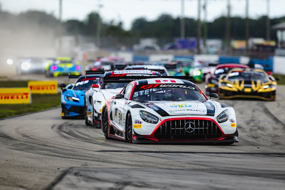The 2026 GTWC America standings after Sebring show JMF leading Pro, GMG Racing ahead in Pro-Am, and AF Corse clear in Am.