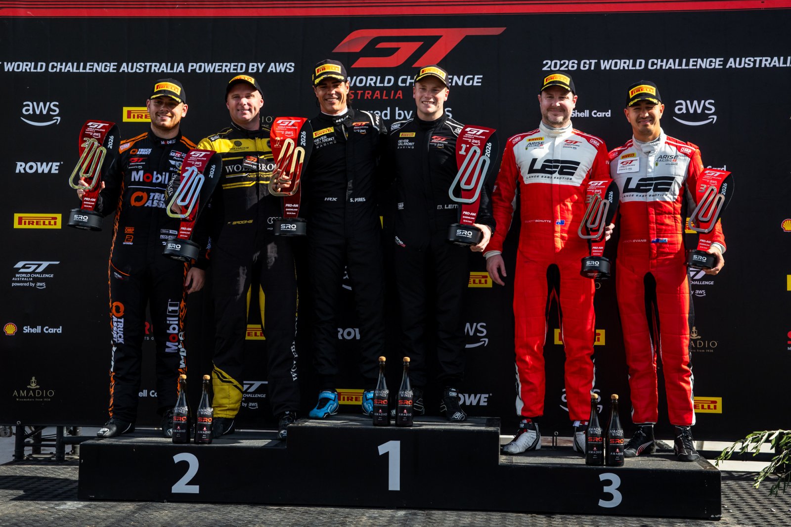 Leitch and Pires won the 2026 GTWC Australia Race 2 at Queensland Raceway, taking a nine-point Championship lead after a faultless drive.
