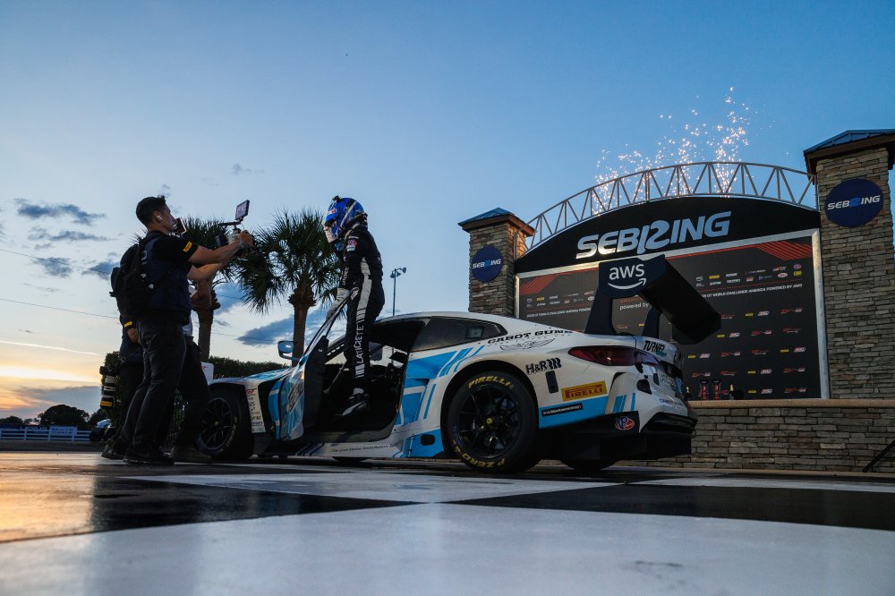 Turner Motorsport earns first 2026 GTWC America win at Sebring as Foley and Rothberg claim their maiden Pro class victory.