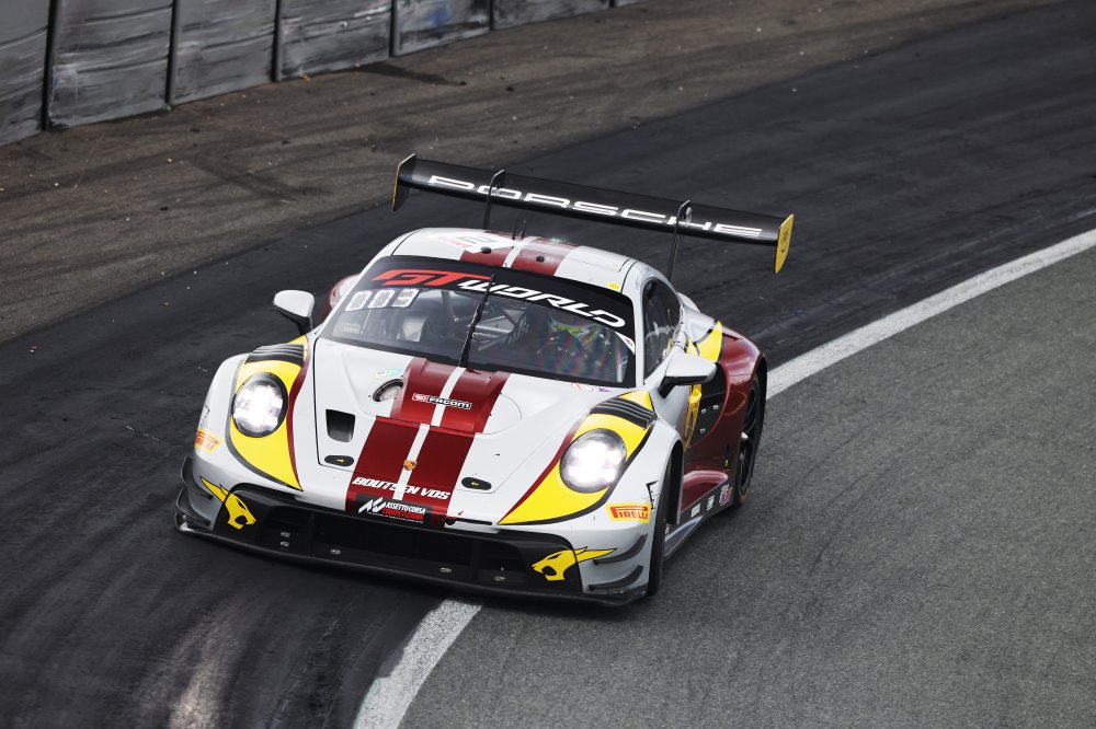 Morris Schuring put Boutsen VDS on top of GTWC Europe Sprint Cup FP2 at Zandvoort, leading Ricardo Feller in a Porsche one-two.