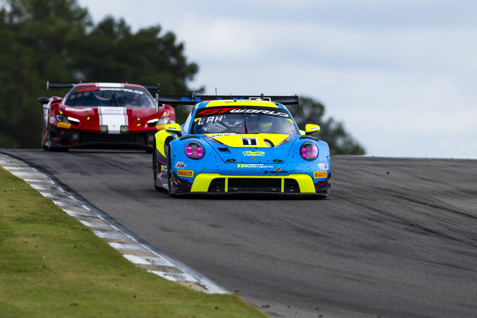 Wright Motorsports withdraws its No. 242 Porsche from GTWC America at Barber as Therese Lahlouh continues her recovery.