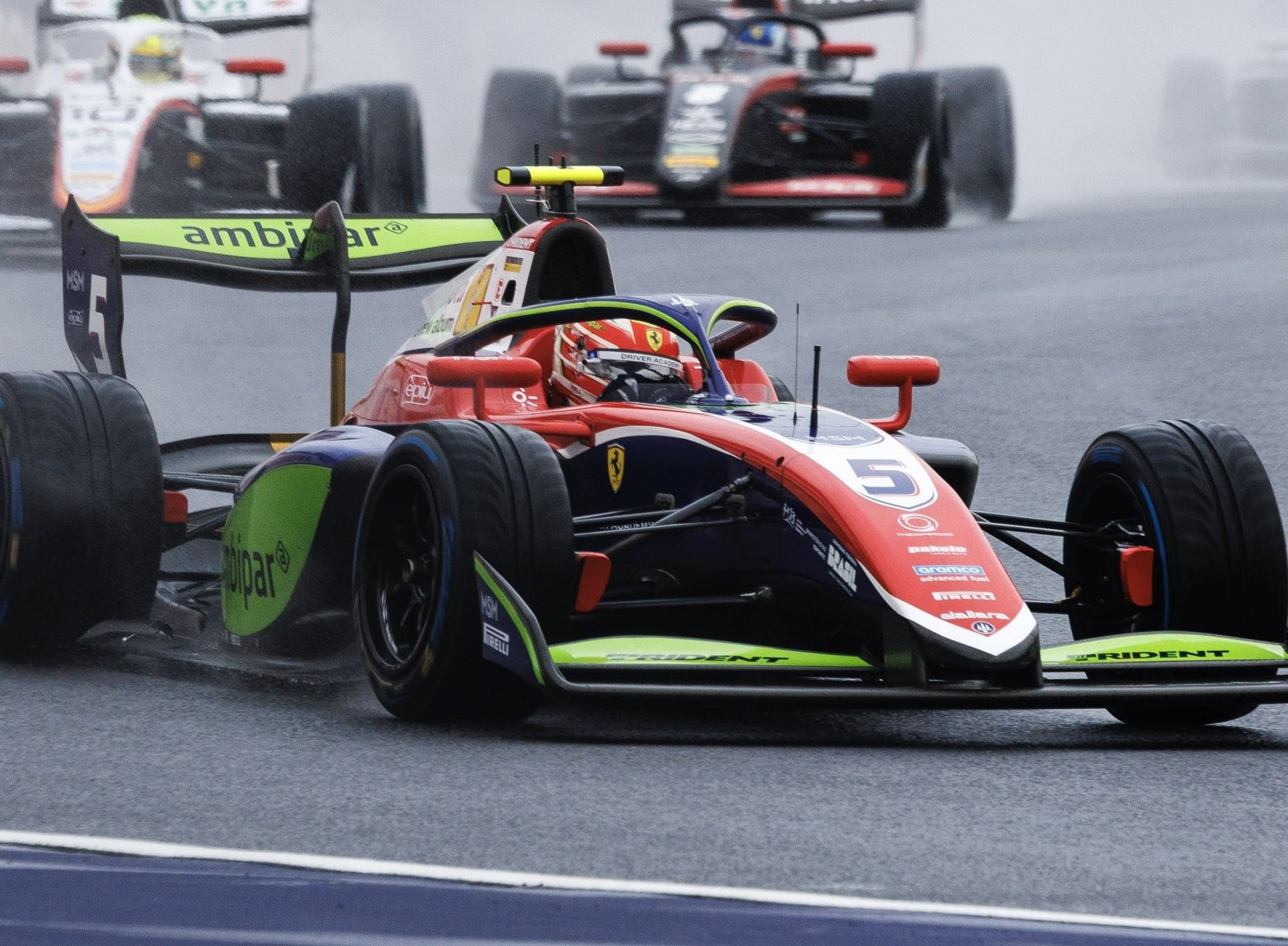 Giacomo Ricci's star driver this year, Rafael Câmara, on track with Trident after winning the F3 Drivers' Championship