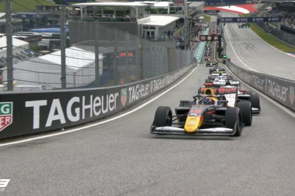 Tsolov leads the timing sheets amid the Red Flag interruptions in Round 6 of the F3 Free Practice session at the Austrian GP.