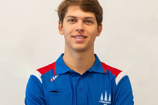 Van Hoepen went over the hobbies that help him stay active throughout the F2 2025 season breaks Trident's Laurens van Hoepen at his announcement for the F2 2025 season