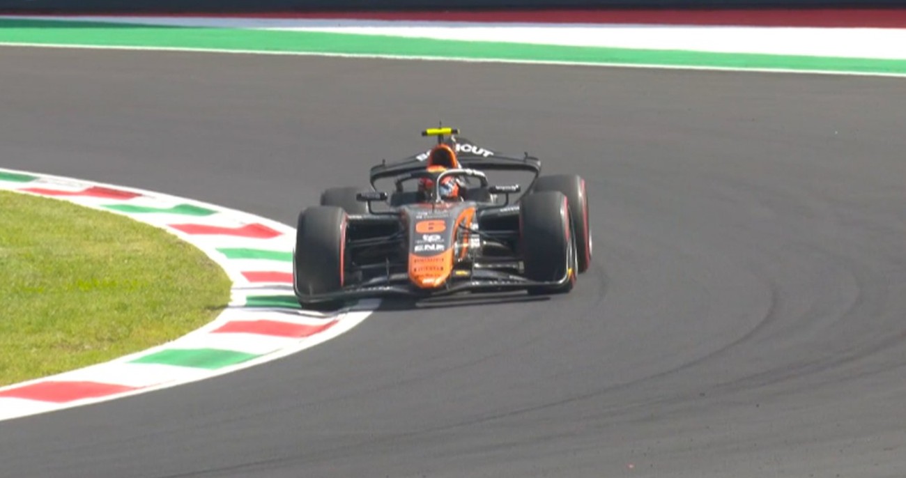 MP Motorsport's Richard Verschoor around the track during the F2 Italian GP FP session