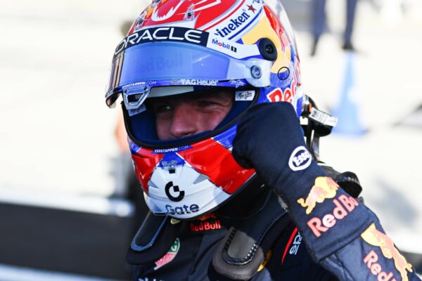 Red Bull Racing's Max Verstappen after getting P1 in Qualifying for the F1 Italian GP